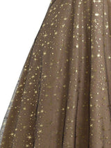 Gold Star Sequin 1950s Vintage Party Dress